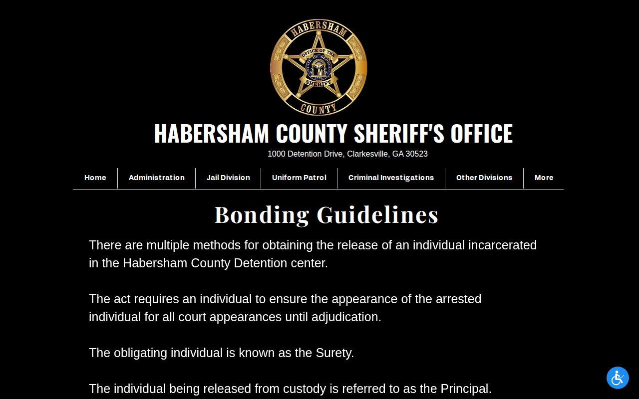 Habersham County inmates released in the last 24 hours through bond procedures